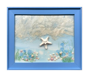 Starfish with Flowers and Shells (11x14)