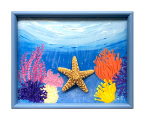Starfish and Bubbles on the Sea Floor (11x14)