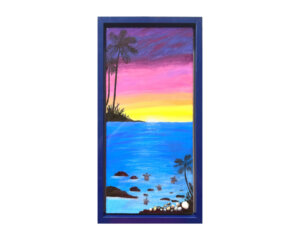 Night with Baby Turtles (10x20)