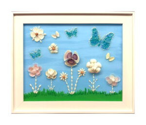 Shell Flowers and Butterflies (11x14)