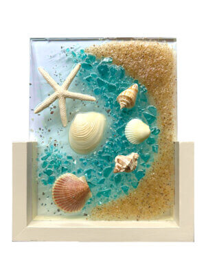 Shells and Starfish (8x10 - on Glass)